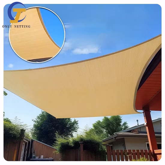 Custom Outdoor Patio Garden Canopy Car Park Triangle HDPE Sun Shade Sail