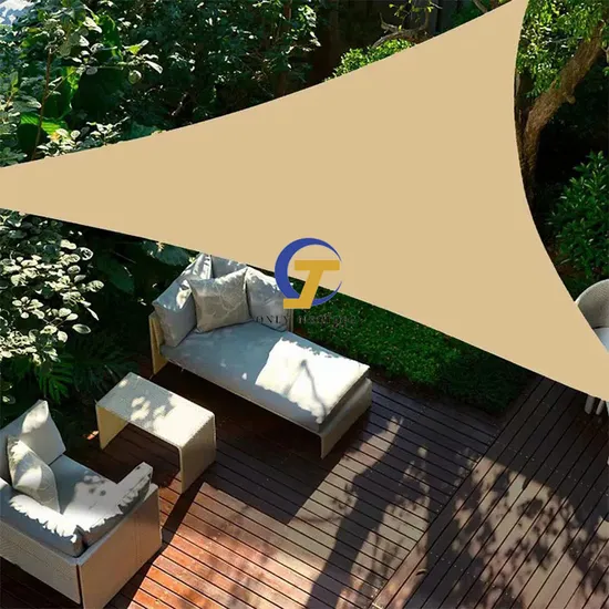 Custom Outdoor Patio Garden Canopy Car Park Triangle HDPE Sun Shade Sail